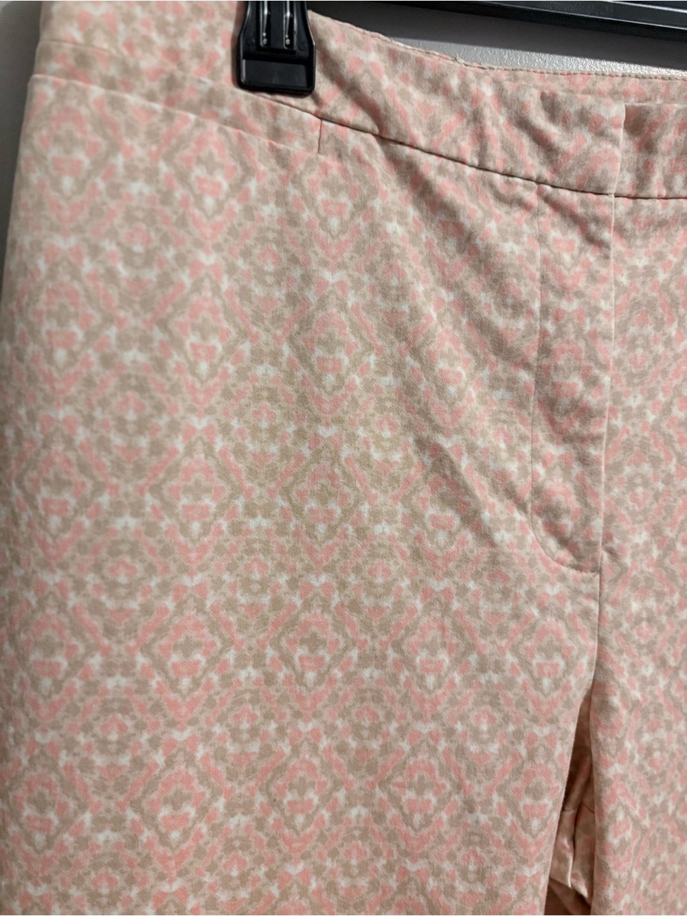 Ruby Rd. Pale Pink Geometric Pants - Picture 2 of 4